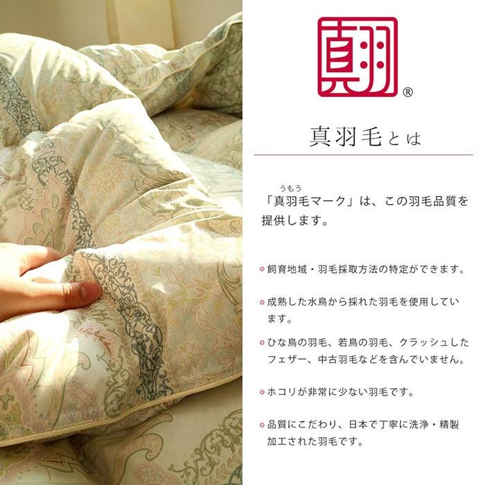 羽毛布団 シングル 日本製 フランス産ダウン90％ 1.0kg 国内洗浄 羽毛