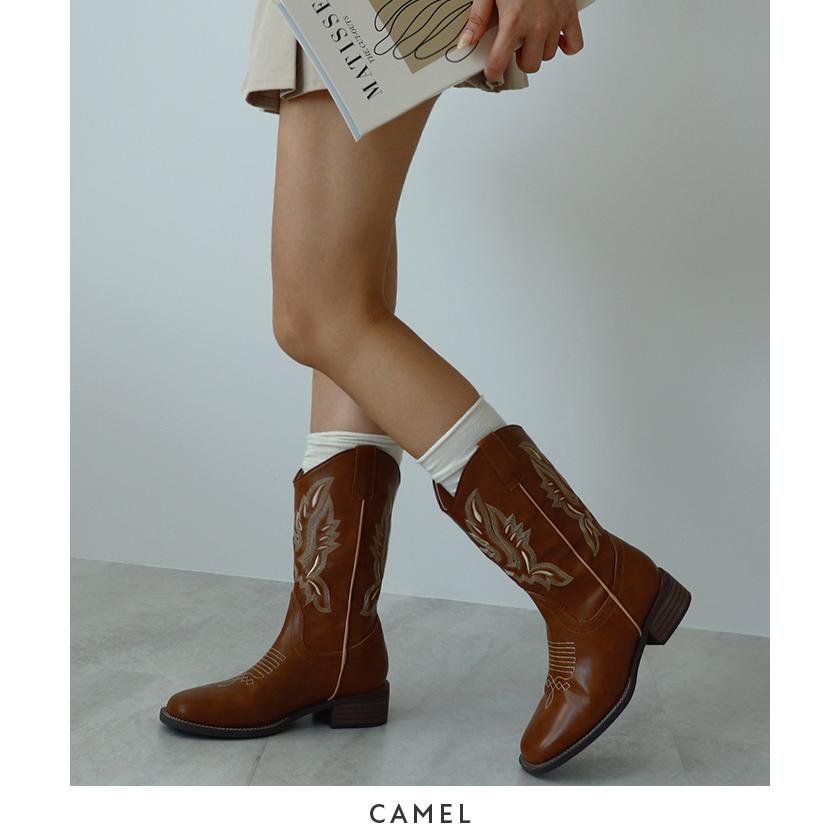 Futier Land（フューティアランド） ショートブーツ ヒール ウエスタン