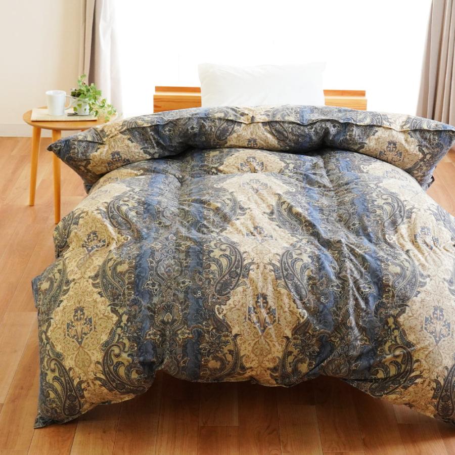 羽毛布団 暖かい布団 シングル マザーグースダウン93％ 日本製 2層