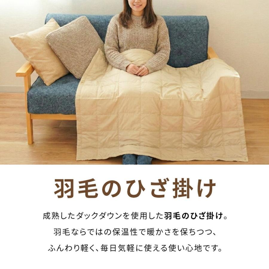 西川（nishikawa） 羽毛 ひざ掛け ブランケット ダウンケット ダウン70