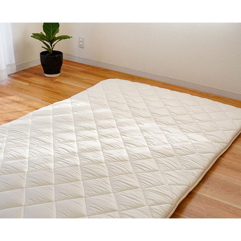 羊毛 敷布団 敷き布団 ダブル 日本製 抗菌 防臭 防ダニ ウール50