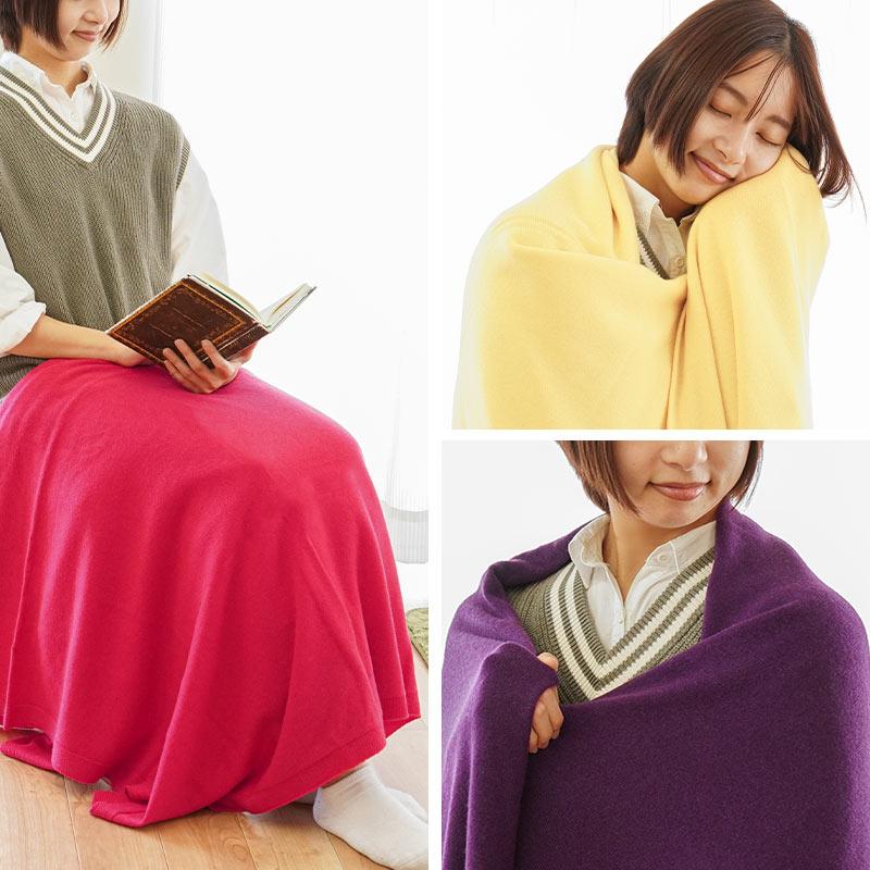 IMPERIAL PLAZA カシミヤ毛布 シングル 西川 日本製 カシミヤ100