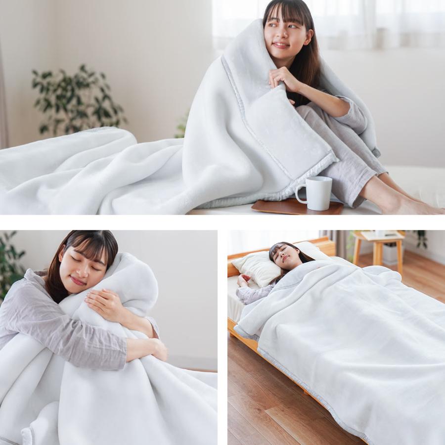 西川（nishikawa） 暖かい毛布 セミダブル オーロラ 2枚合わせ