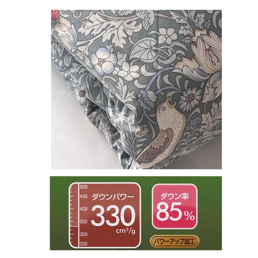 WILLIAM MORRIS GALLERY 肌掛け布団 ダウンケット シングル 日本製