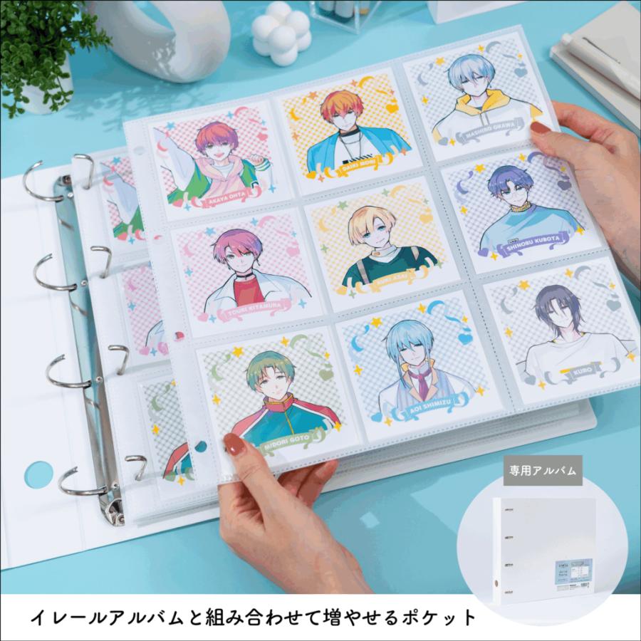 irelu】ましかくフォト コースター [イレールアルバムリフィル 9