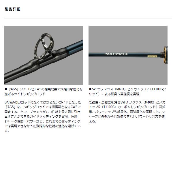 DAIWA（ダイワ） ソルティガ LJ EX 61XHS TG ライトジギングロッド