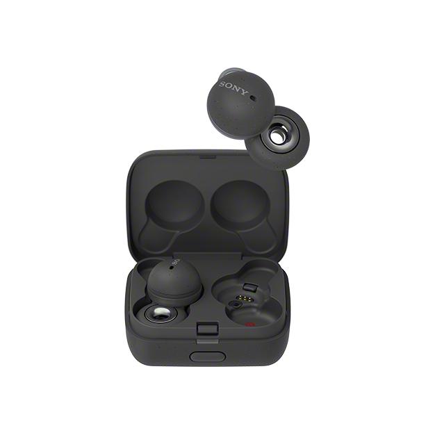 SONY（ソニー） ワイヤレスヘッドセット WF-L900 LinkBuds グレー 耳を