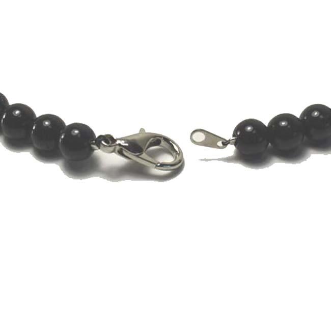 ブラックシリカ セラシリカネックレス 6mm玉 : フジメディカルドット