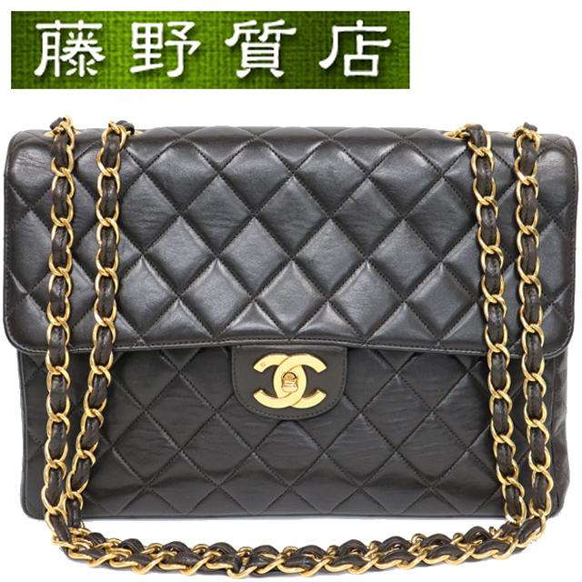 マトラッセ シャネル CHANEL チェーンショルダー バッグ ブラック