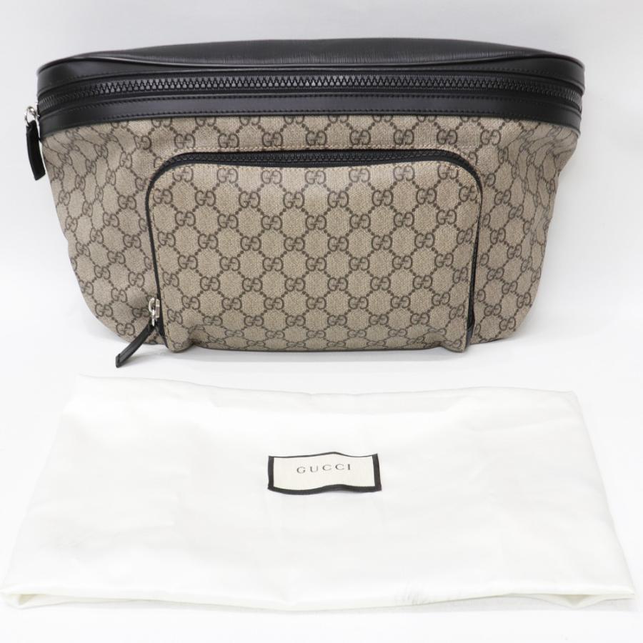 GG (美品)グッチ GUCCI GGスプリーム ボディバッグ ウエストポーチ
