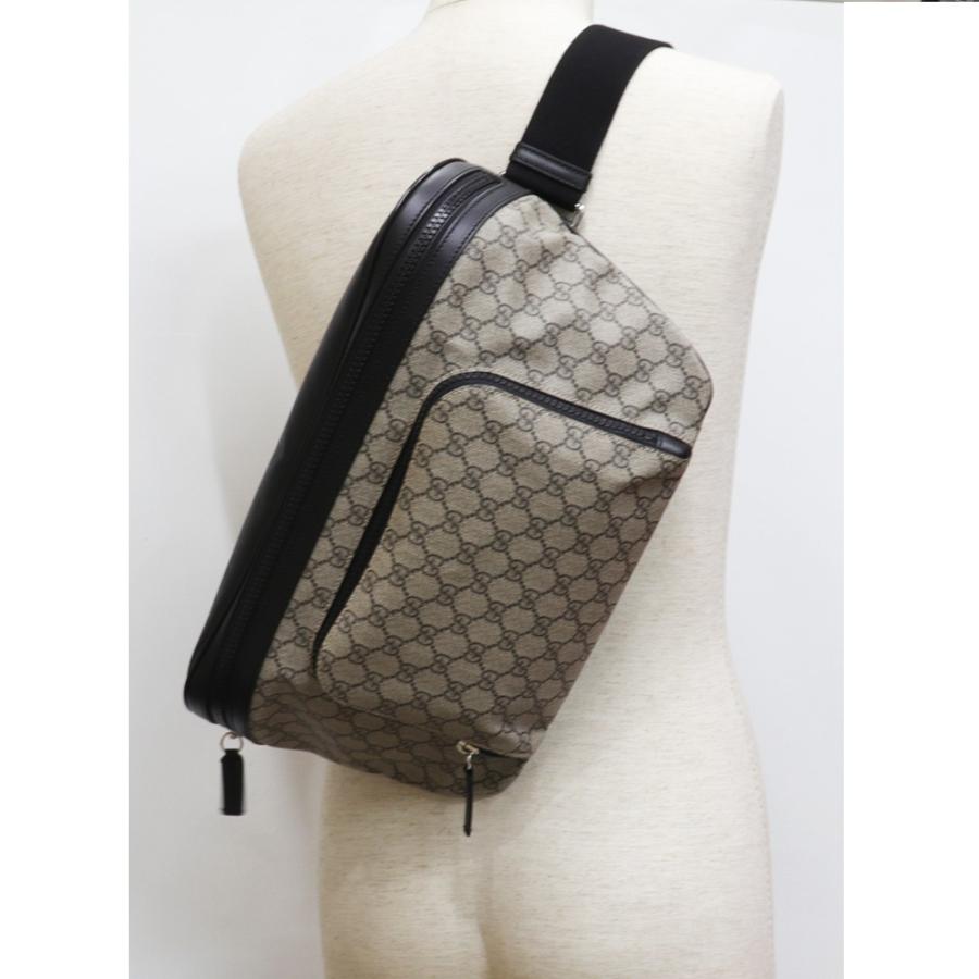 GG (美品)グッチ GUCCI GGスプリーム ボディバッグ ウエストポーチ