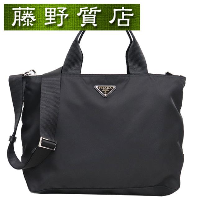 PRADA ブラック ナイロン トートバッグ PRADA ブラック ナイロン