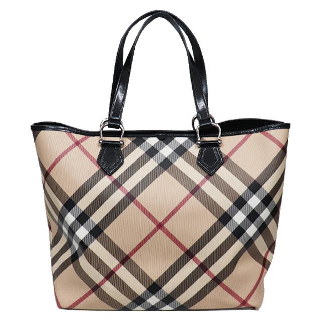 BURBERRY（バーバリー） ノバチェック トートバッグ PVC × レザー ノバ
