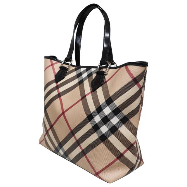 BURBERRY（バーバリー） ノバチェック トートバッグ PVC × レザー ノバ