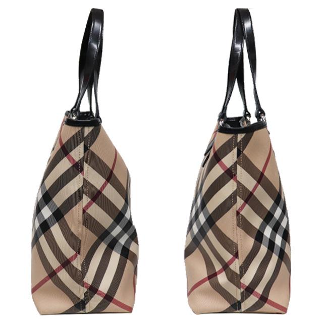 BURBERRY（バーバリー） ノバチェック トートバッグ PVC × レザー ノバ