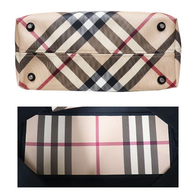 BURBERRY（バーバリー） ノバチェック トートバッグ PVC × レザー ノバ