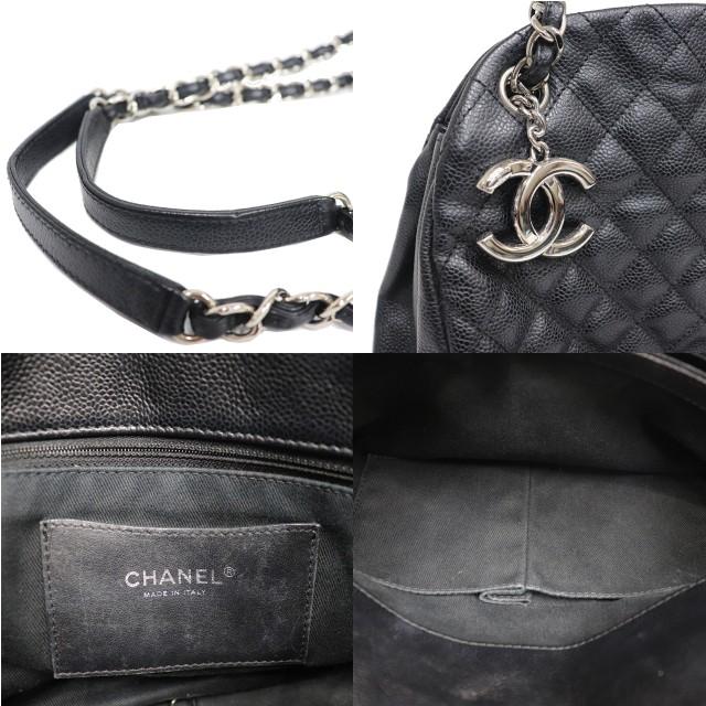 CHANEL（シャネル） チェーンショルダー バッグ 黒 ソフトキャビア