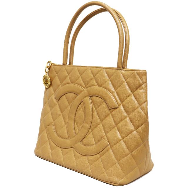 キャビアスキン シャネル CHANEL 復刻 トート バッグ ベージュ