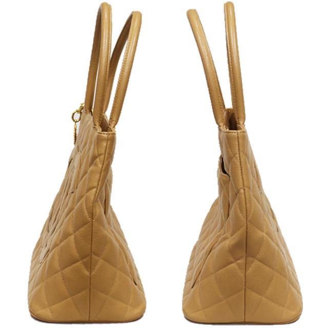 キャビアスキン シャネル CHANEL 復刻 トート バッグ ベージュ