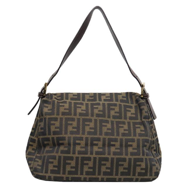 FENDI（フェンディ） ズッカ柄 マンマバケット ショルダー キャンバス