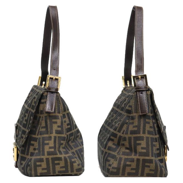 FENDI（フェンディ） ズッカ柄 マンマバケット ショルダー キャンバス