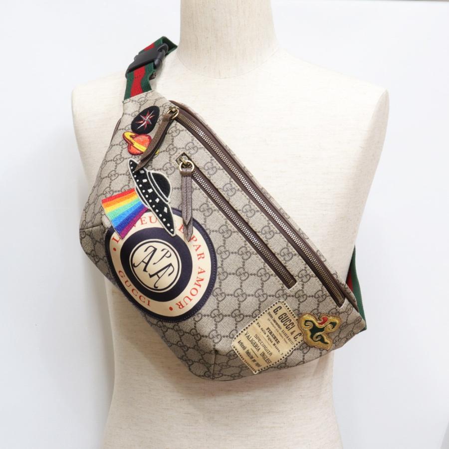 GG (美品) グッチ GUCCI クーリエ ベルトバッグ ボディバッグ ウエスト