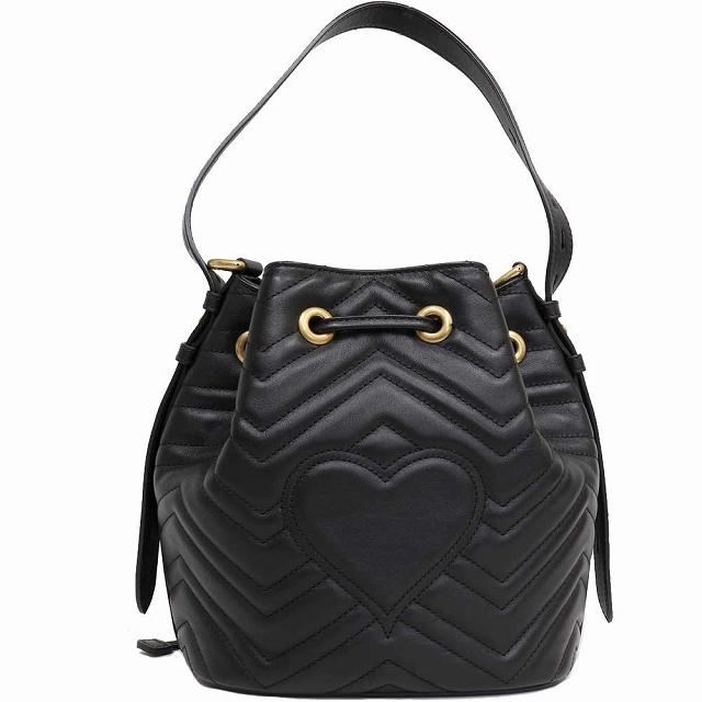 GG Marmont （美品）グッチ GUCCI 2way 巾着 ショルダー GGマーモント