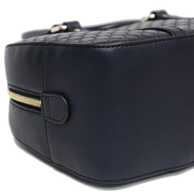 グッチシマ (美品)グッチ GUCCI 2way ミニボストン バッグ 斜め掛け 紺