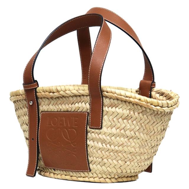 LOEWE（ロエベ） かごバッグ スモール ヤシの葉 × レザー ナチュラル