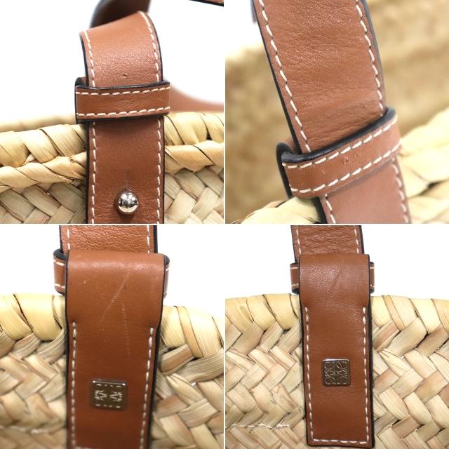 LOEWE（ロエベ） かごバッグ スモール ヤシの葉 × レザー ナチュラル