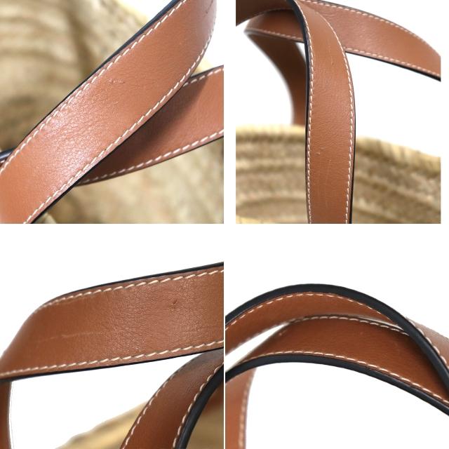 LOEWE（ロエベ） かごバッグ スモール ヤシの葉 × レザー ナチュラル
