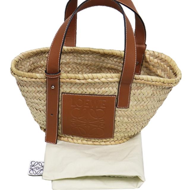 LOEWE（ロエベ） かごバッグ スモール ヤシの葉 × レザー ナチュラル