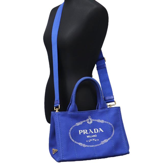 CANAPA プラダ PRADA カナパ 2way バッグ 1BG439 青 キャンバス