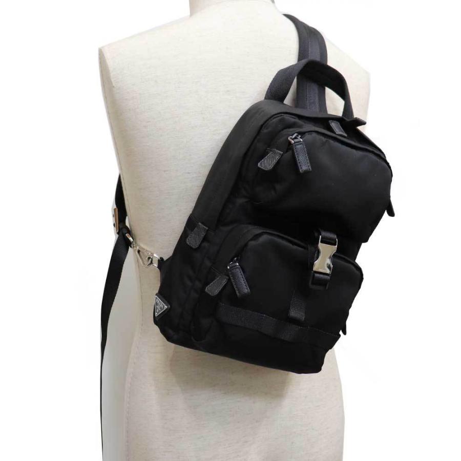 PRADA（プラダ） (美品）プラダ ボディバッグ ショルダー 黒 NERO
