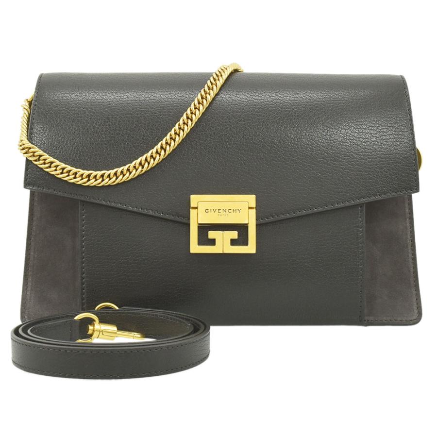 ジバンシー Givenchy ショルダーバッグ ツートーン レザー＆スエード