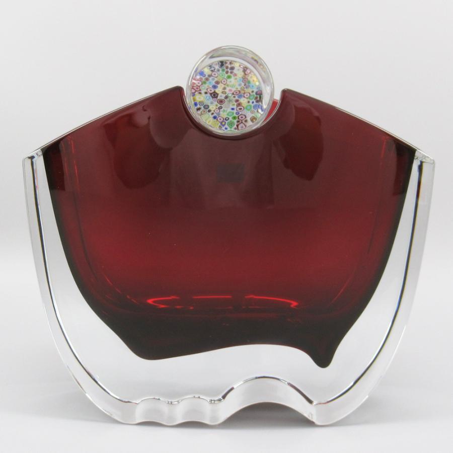 バカラ（Baccarat） オセアニア レッド フラワーベース 花瓶 箱付き