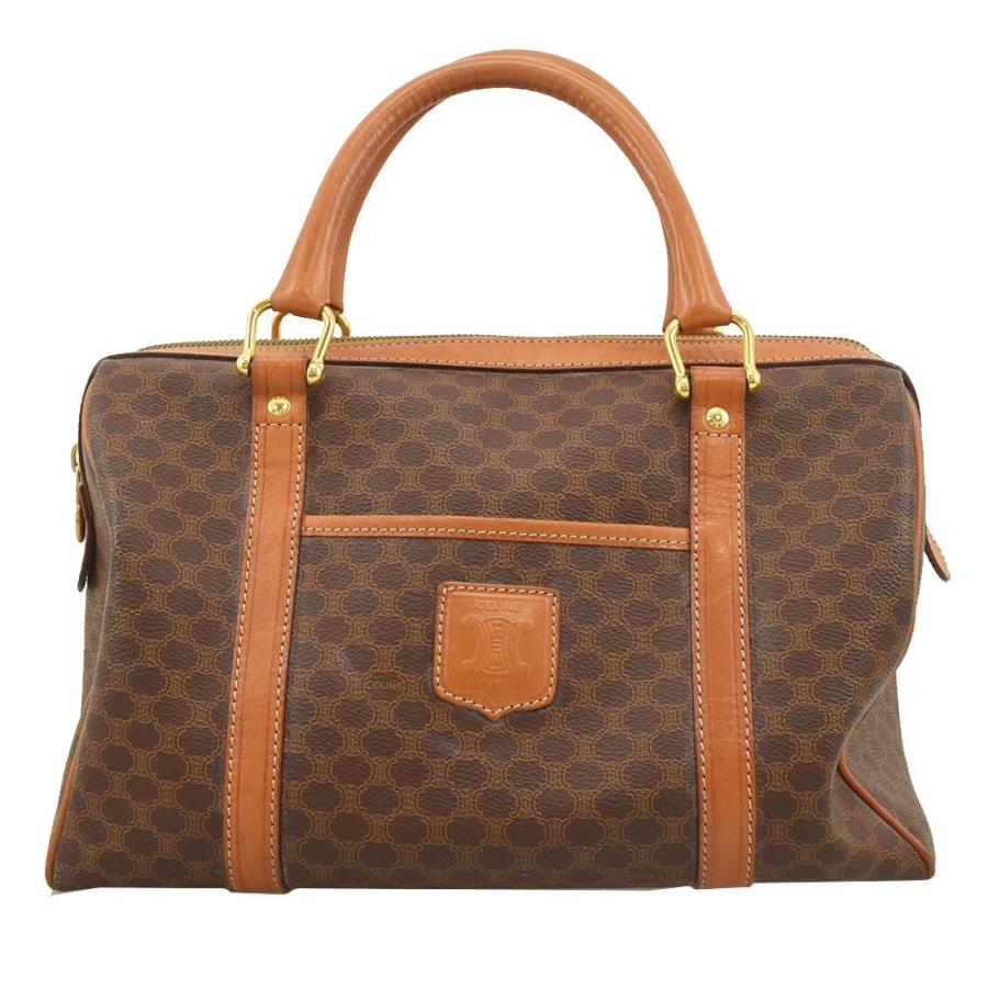 CELINE（セリーヌ） ハンドバッグ マカダム柄 ミニボストンバッグ M12