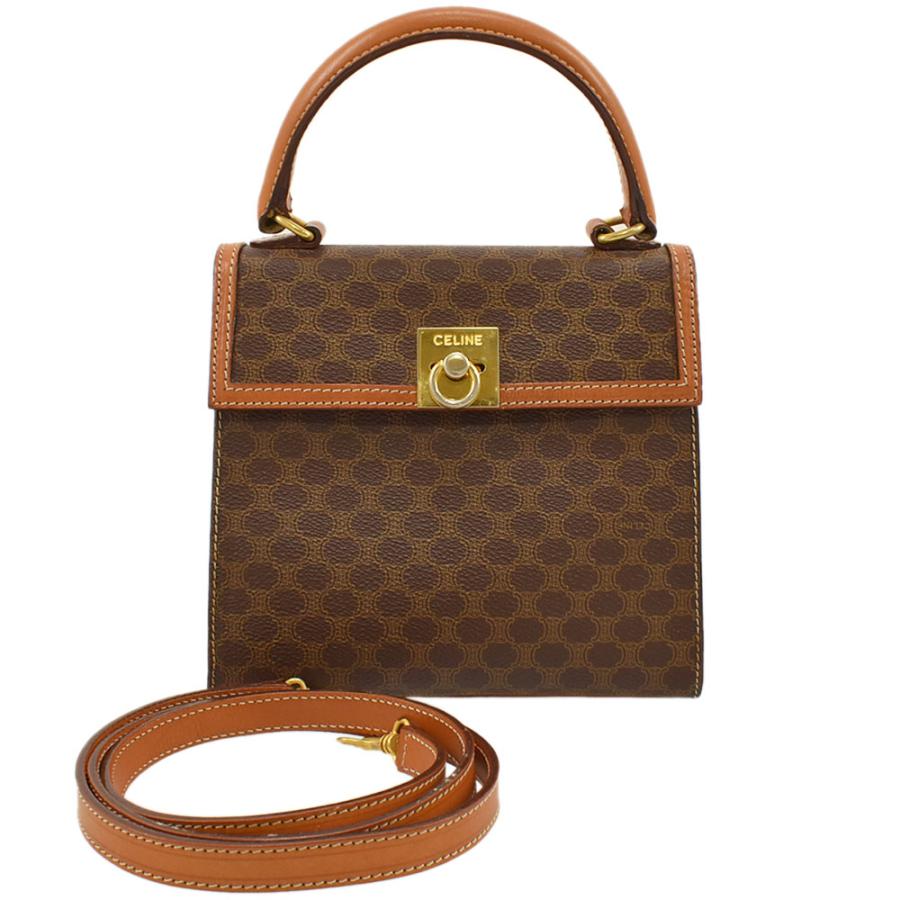 CELINE（セリーヌ） ミニハンドバッグ マカダム 2wayショルダーバッグ