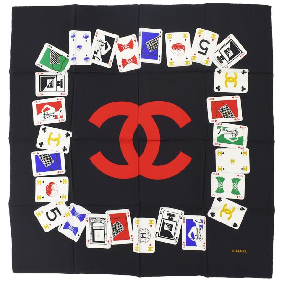 CHANEL（シャネル） スカーフ ココマーク トランプ柄 希少 レア 美品