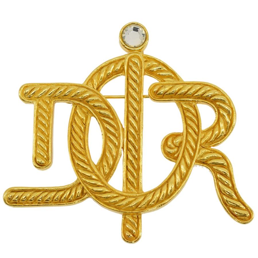 クリスチャンディオール Christian Dior ブローチ エンブレムロゴ