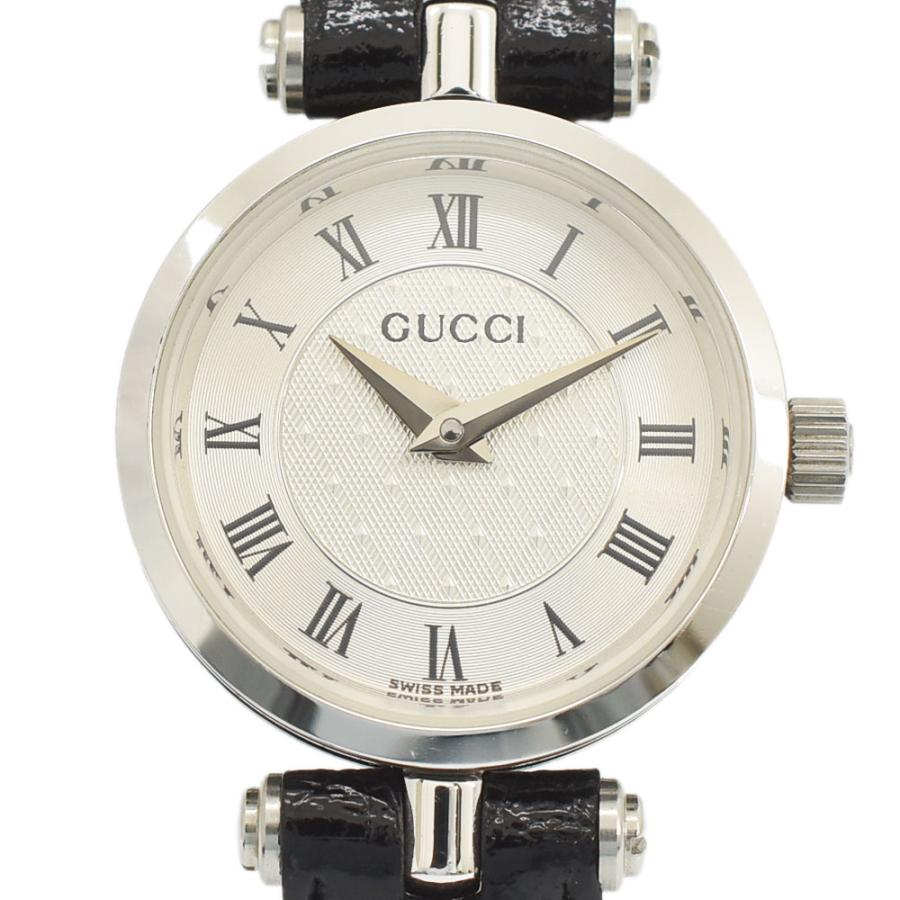 GUCCI（グッチ） 腕時計 レディースウォッチ シルバー文字盤 QZ SS