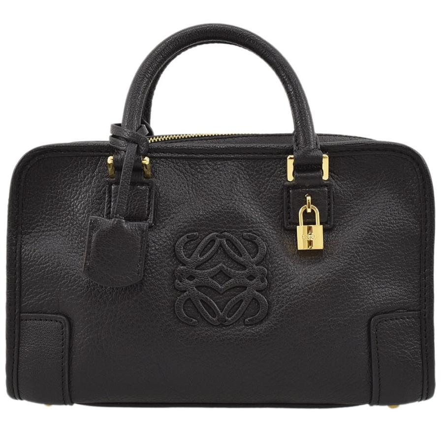 LOEWE（ロエベ） アマソナ23 旧型 ミニ ハンドバッグ レザー ブラック