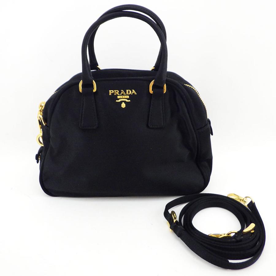 PRADA（プラダ） サテン ミニハンドバッグ 2Way ショルダーバッグ