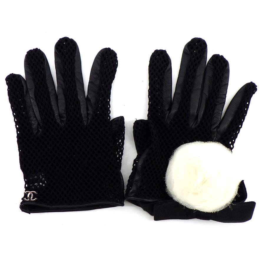 CHANEL（シャネル） メッシュグローブ カメリア ココマーク サイズ7