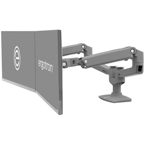 ERGOTRON LX デュアル モニターアーム 横型 マットブラック