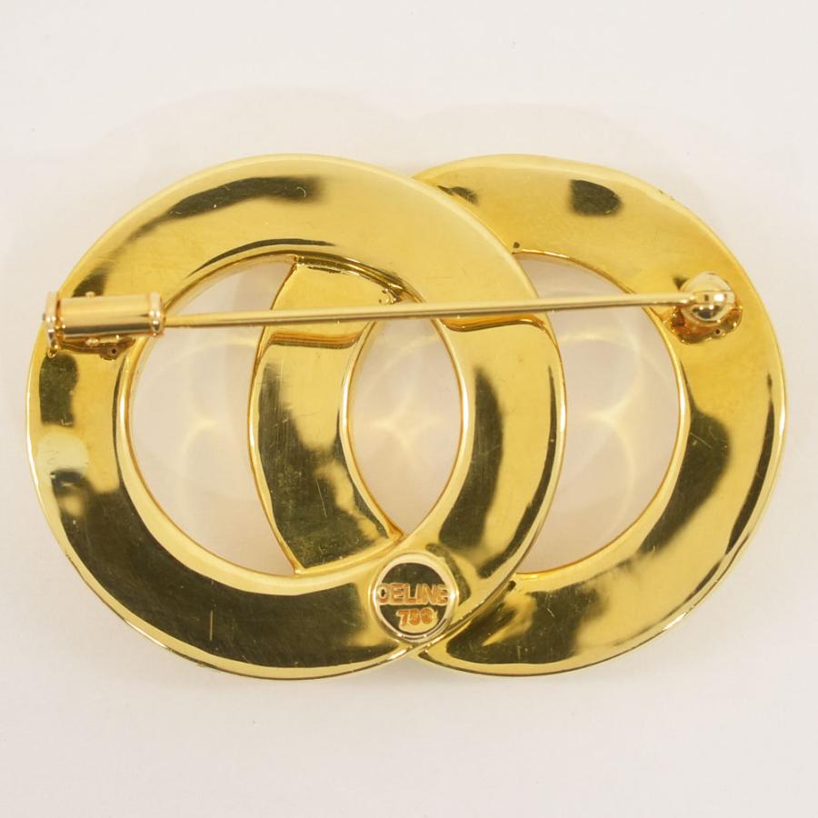 CELINE（セリーヌ） ブローチ サークル ロゴ ブローチ ヴィンテージ