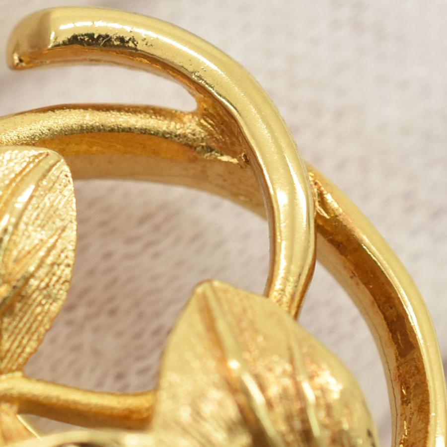 クリスチャンディオール Christian Dior ブローチ リーフ 葉っぱ