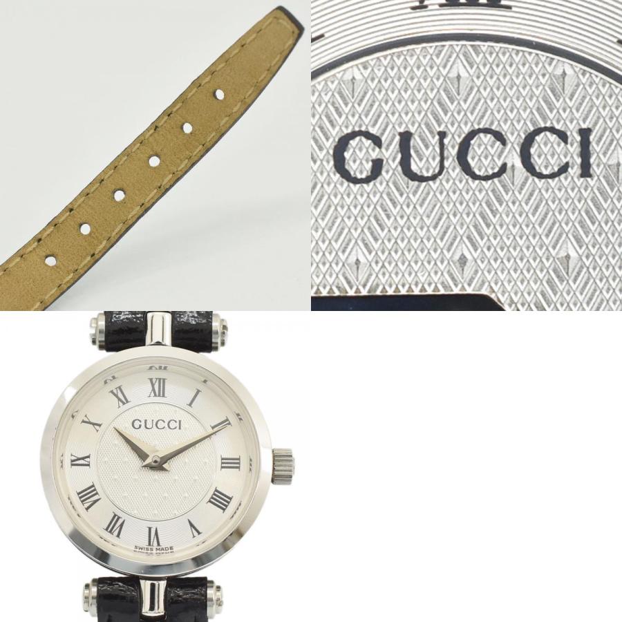 GUCCI（グッチ） 腕時計 レディースウォッチ シルバー文字盤 QZ SS
