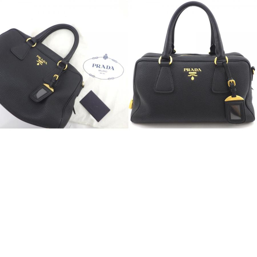PRADA（プラダ） レザー ボストンバッグ ヴィッテロダイノ BL0867