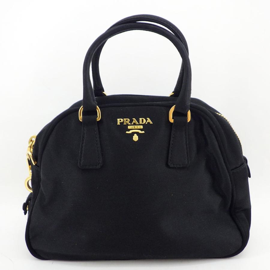PRADA（プラダ） サテン ミニハンドバッグ 2Way ショルダーバッグ